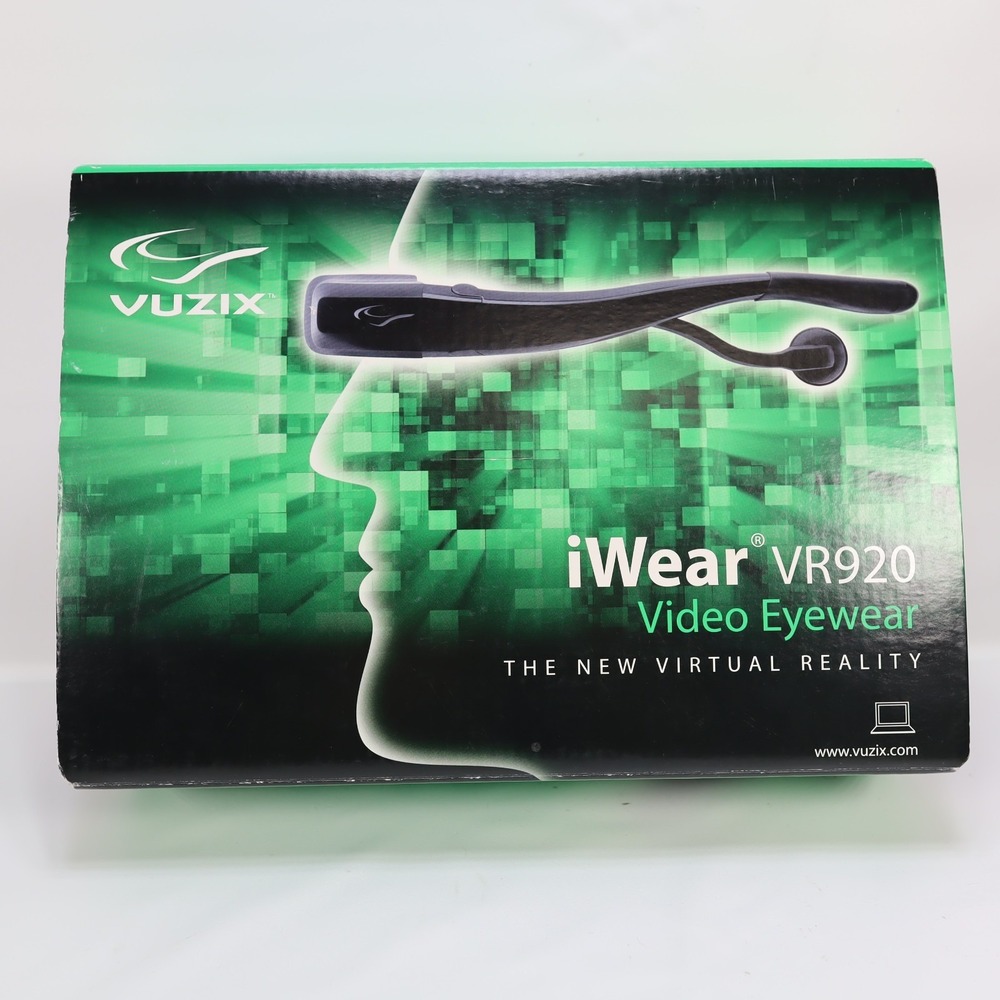 Vuzix iWear VR920 Virtual Reality Gaming Eyewear PC VR Glasses RARE USA Made‎